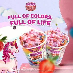 Unicorn Strawberry Chocolate by CHOCO ALBAB (1 set = 3 tub)