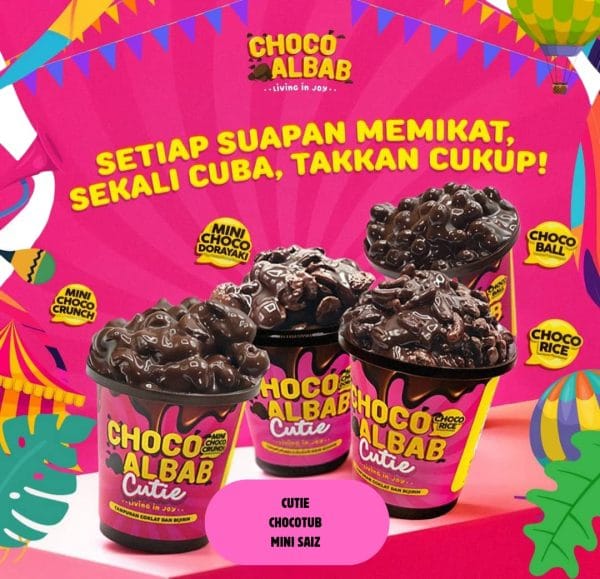 CHOCO TUB CUTIE - Mini Rice (1 Set 3 Tub)