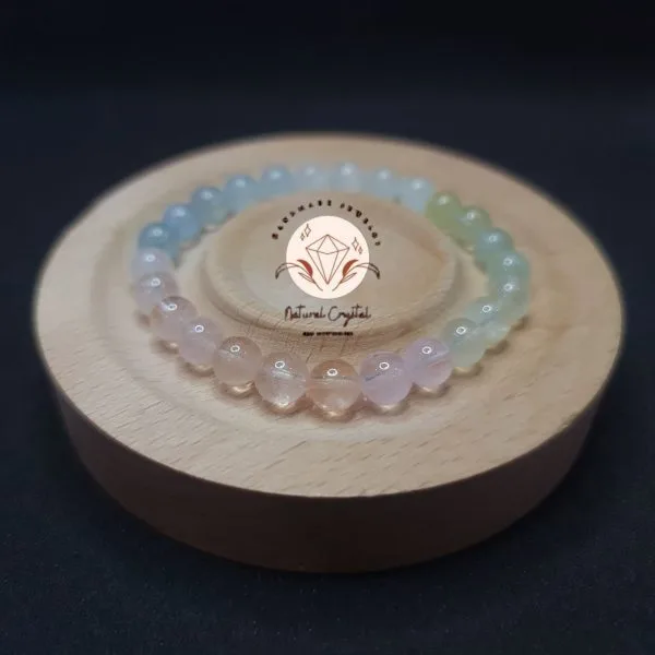 Morganite Crystal Bracelet